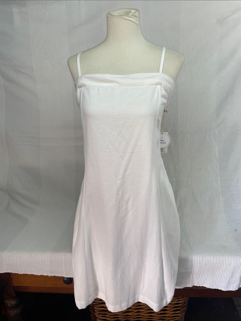 Jessica Simpson White Sleeveless Summer Dress
